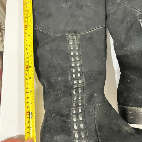 BLACK SUEDE BOOTS EUC! - Picture 2 of 7